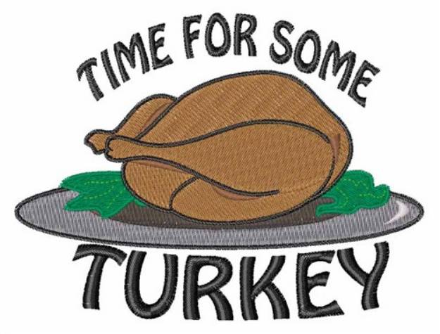 Picture of Time for Turkey Machine Embroidery Design