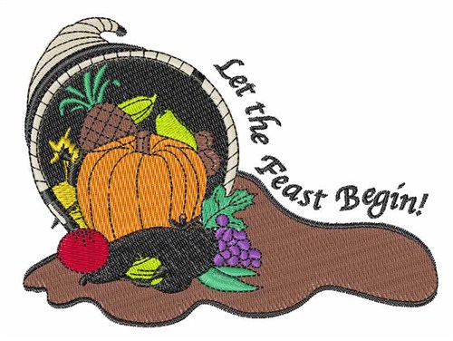 Let the Feast Begin Machine Embroidery Design