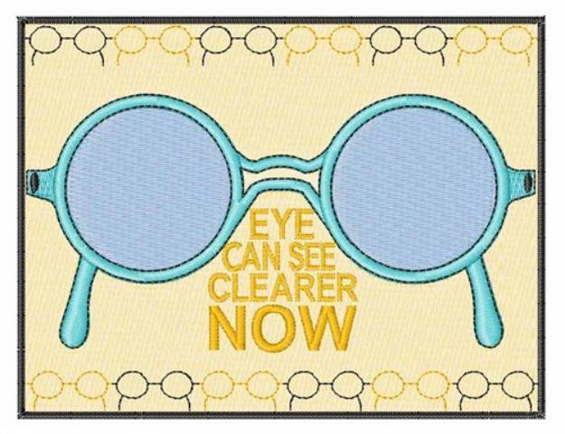 Picture of See Clearer Now Machine Embroidery Design