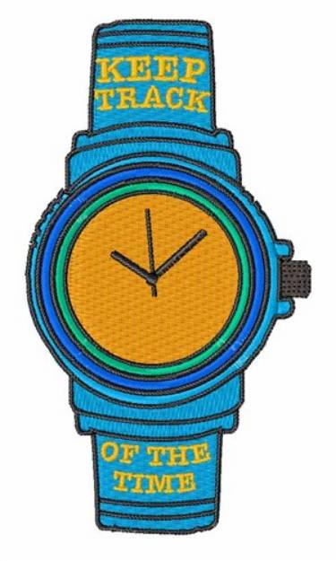 Picture of Keep Track of Time Machine Embroidery Design