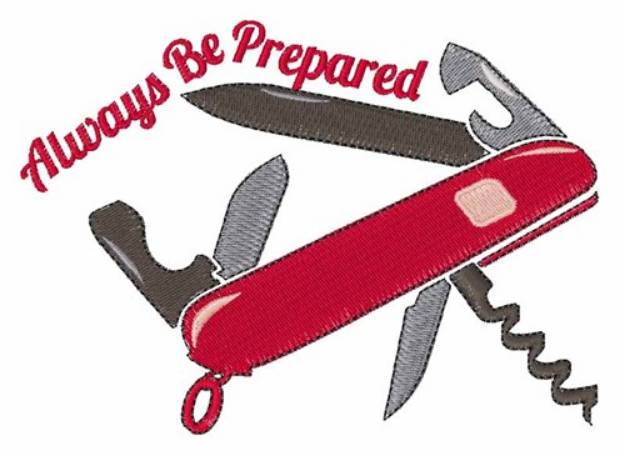 Picture of Always Be Prepared Machine Embroidery Design