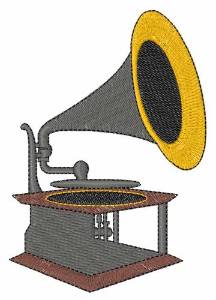 Picture of Gramophone Machine Embroidery Design