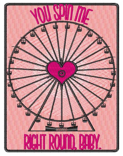 Spin Me Right Round Machine Embroidery Design