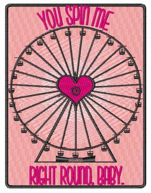 Picture of Spin Me Right Round Machine Embroidery Design