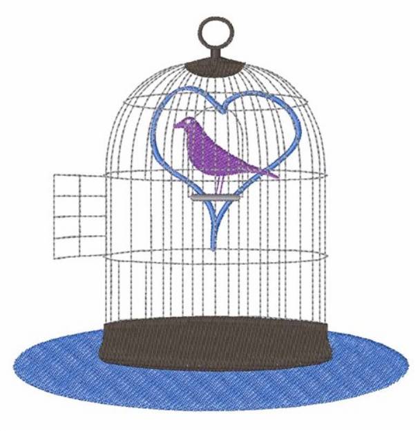 Picture of Freed Love Bird Machine Embroidery Design
