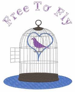 Picture of Free to Fly Machine Embroidery Design
