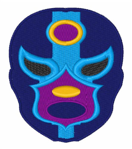 Lucha Libre Mask Machine Embroidery Design