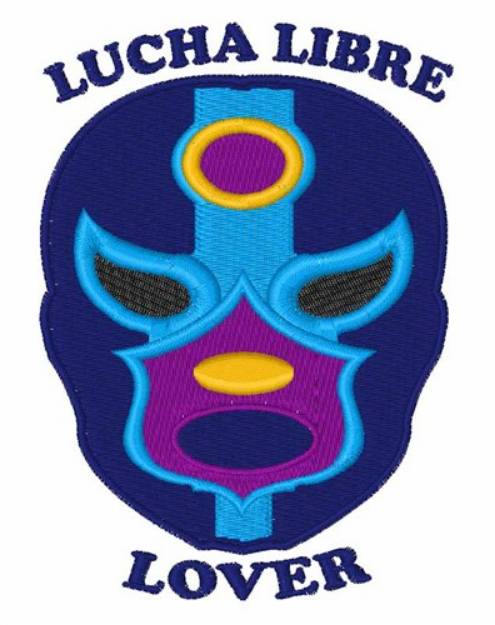 Picture of Lucha Libre Lover Machine Embroidery Design
