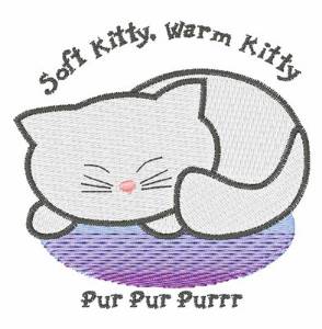 Picture of Soft Kitty, Warm Kitty Machine Embroidery Design