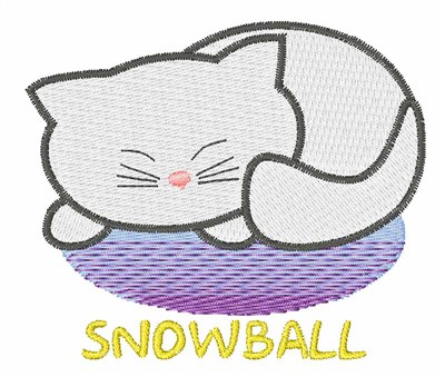 Snowball Machine Embroidery Design