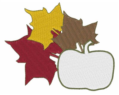 Leaves & Pumpkin Machine Embroidery Design