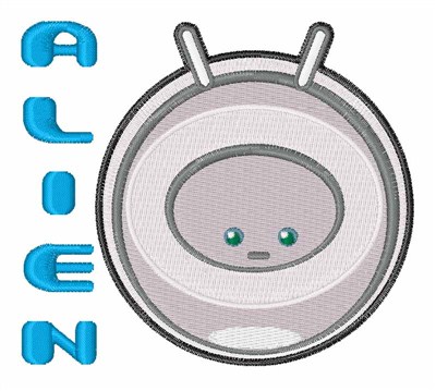 Alien Machine Embroidery Design