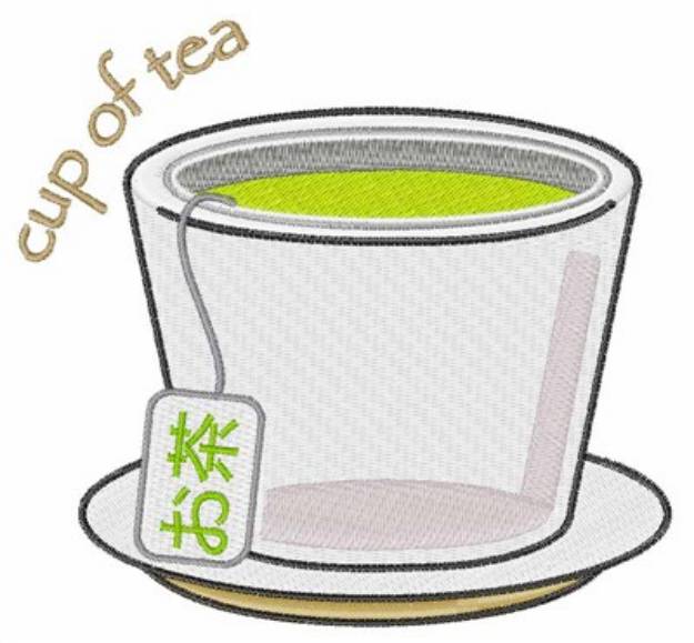 Picture of Cup of Tea Machine Embroidery Design