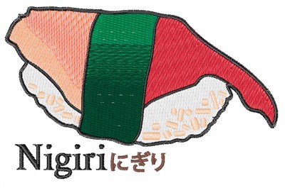 Nigiri Machine Embroidery Design