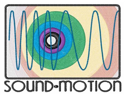 Sound Motion Machine Embroidery Design
