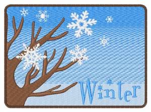 Picture of Winter Tree Machine Embroidery Design