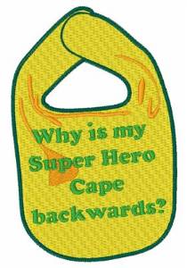 Picture of Backwards Cape Machine Embroidery Design