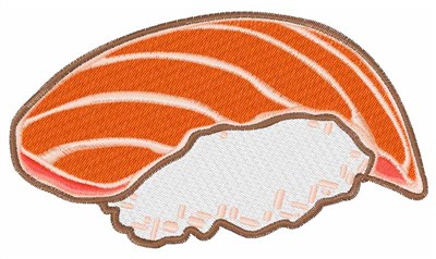 Salmon Sushi Machine Embroidery Design