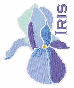Picture of Blooming Iris Machine Embroidery Design