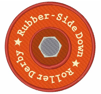 Rubber-Side Down Machine Embroidery Design