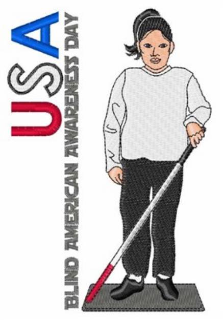 Picture of Blind Awareness Day Machine Embroidery Design