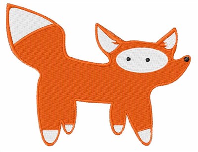 Cute Fox Machine Embroidery Design