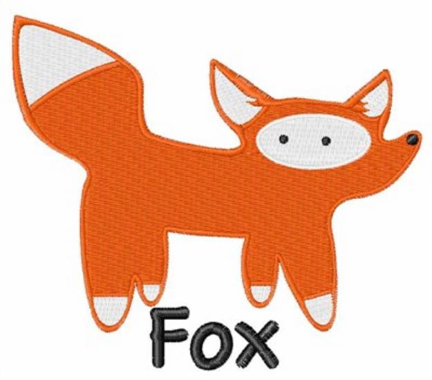 Picture of White Tailed Fox Machine Embroidery Design