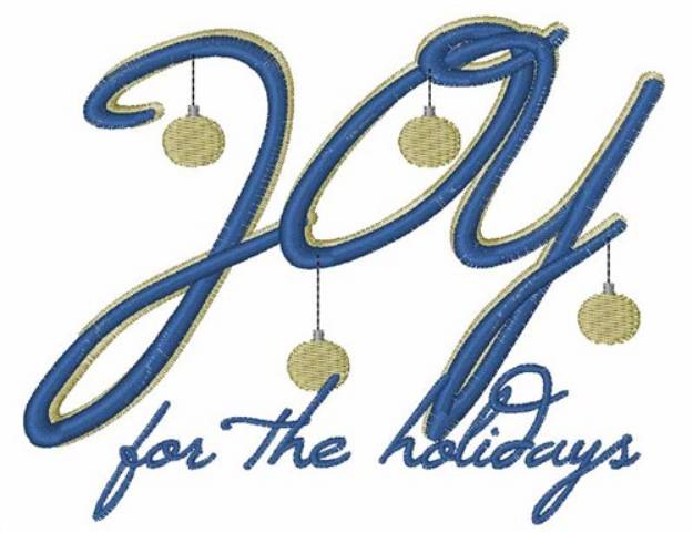 Picture of Joy For The Holidays Machine Embroidery Design