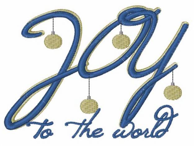 Picture of Joy To The World Machine Embroidery Design
