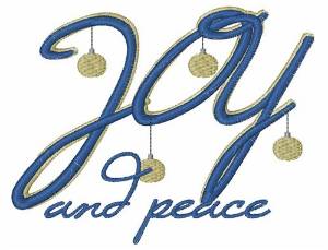 Picture of Joy And Peace Machine Embroidery Design