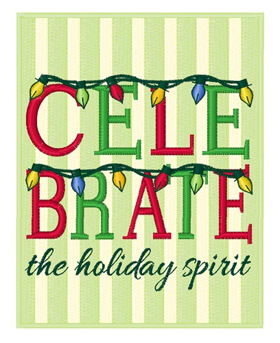 Holiday Spirit Machine Embroidery Design