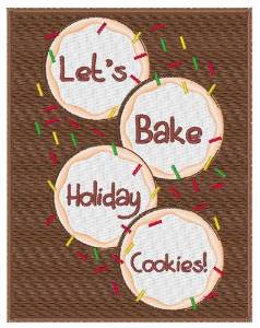 Picture of Holiday Cookies Machine Embroidery Design