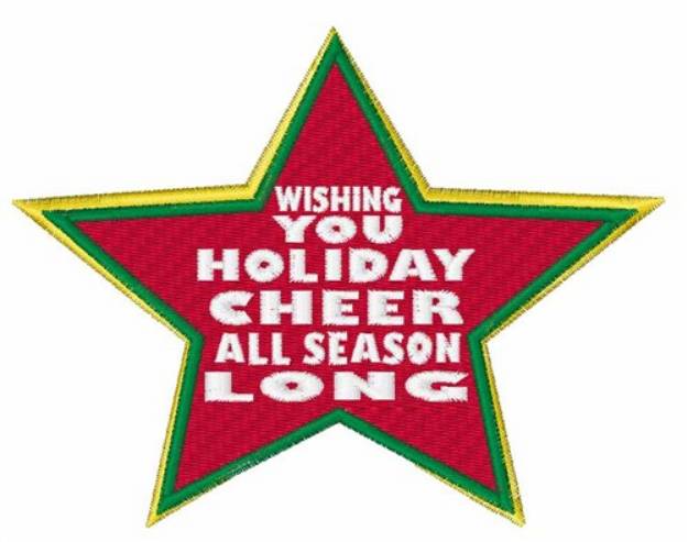 Picture of Holiday Cheer Season Machine Embroidery Design
