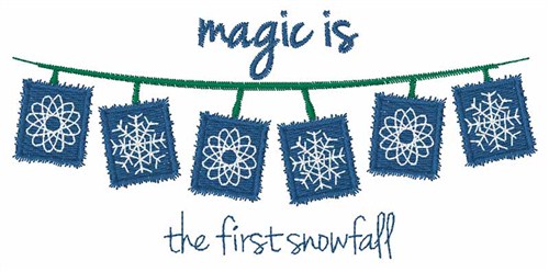 First Snowfall Machine Embroidery Design