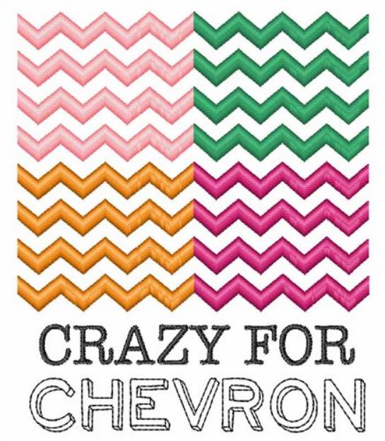 Picture of Crazy For Chevron Machine Embroidery Design