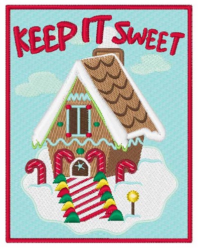Sweet House Machine Embroidery Design