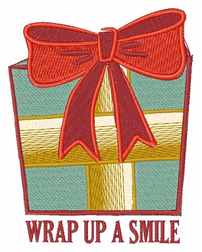 Gift Wrap Machine Embroidery Design