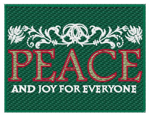 Joy For Everyone Machine Embroidery Design