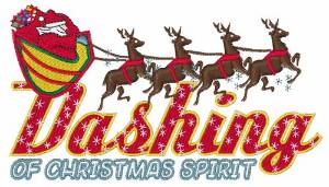Picture of Christmas Spirit Machine Embroidery Design