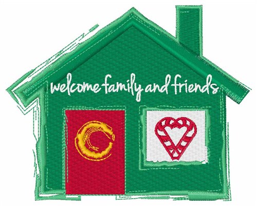 Welcome Family Machine Embroidery Design