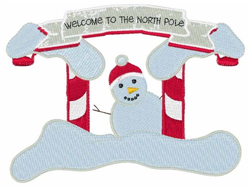The North Pole Machine Embroidery Design