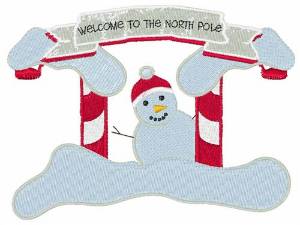 Picture of The North Pole Machine Embroidery Design