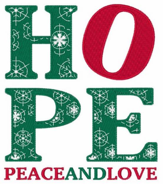 Picture of Peace And Love Machine Embroidery Design