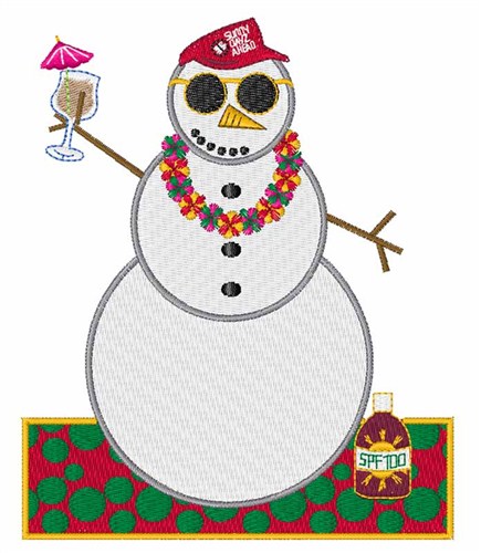 Snowman Party Machine Embroidery Design