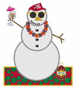Picture of Snowman Party Machine Embroidery Design