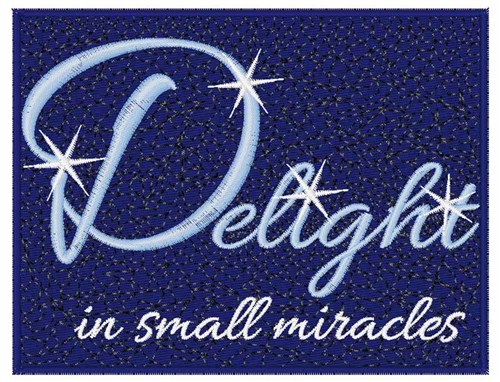 Small Miracles Machine Embroidery Design