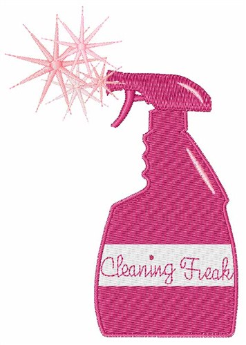 Cleaning Freak Machine Embroidery Design