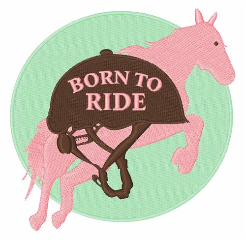 Born To Ride Machine Embroidery Design