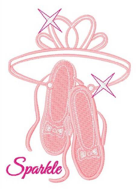 Picture of Ballet Sparkle Machine Embroidery Design