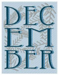 Picture of December Machine Embroidery Design